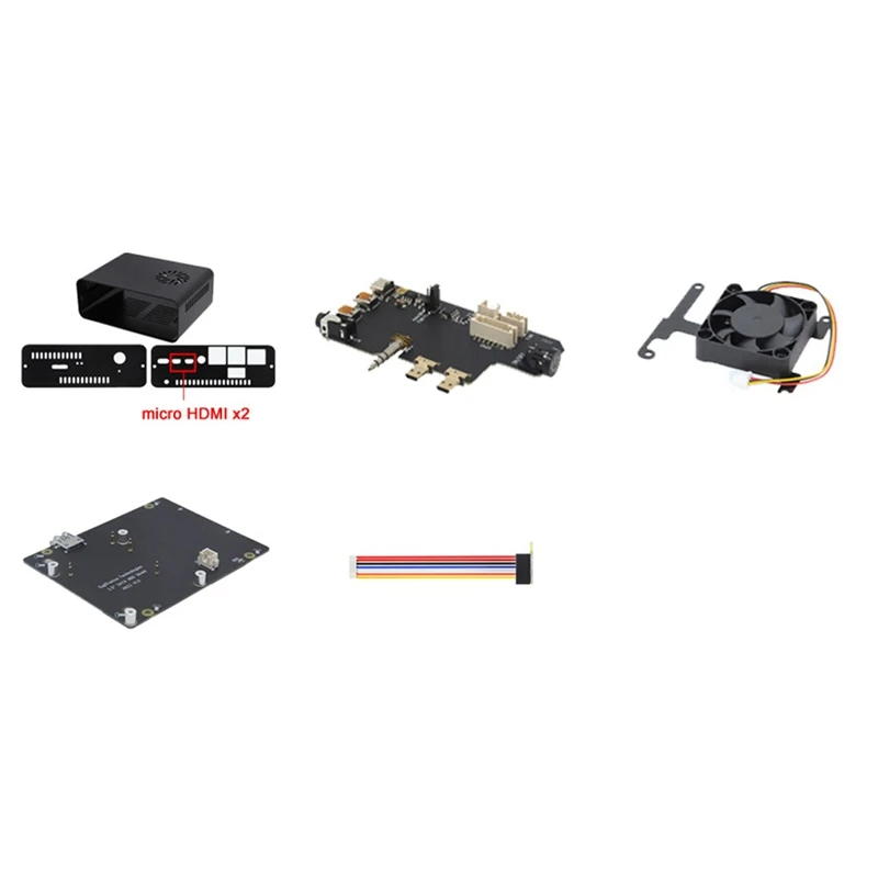 

FULL-Naspi Kit+Metal Case+X823 Expansion Board+X-C1 Board+PWM Fan For Raspberry Pie SATA HDD/SSD Hard Disk NAS Storage Server