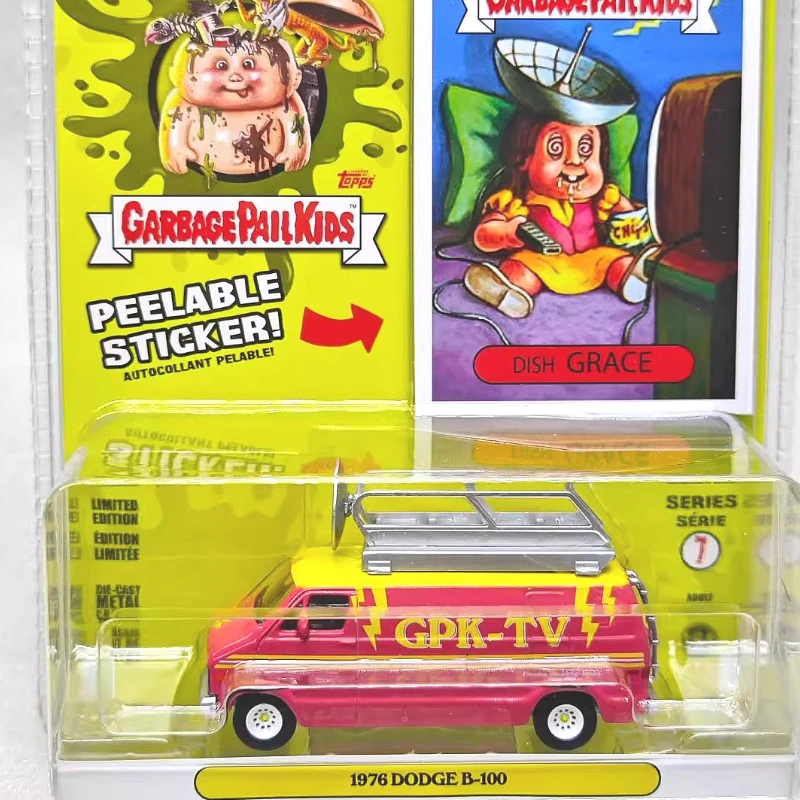 

Greenlight 1:64 Series 7-Dish Grace -1976 B-100, модель спутникового антенны на крыше, ограниченная серия, Коллекционная настенная подвеска, подарочный автомобиль из сплава