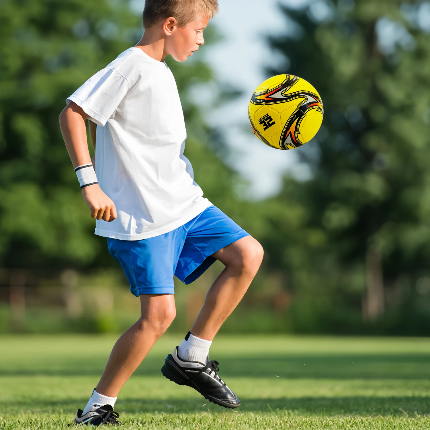 Gartenfußball, Garten- und Schulfußball-Trainingsgerät für Kinder, PVC, Größe 3