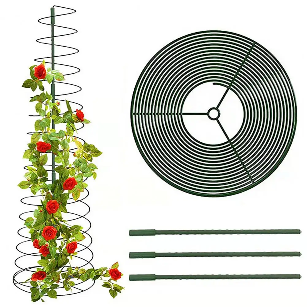 

Vegetable Cage Iron Plant Support Durable Metal Spiral Plant Trellis Stable Support for Indoor/outdoor Gardens for Vines