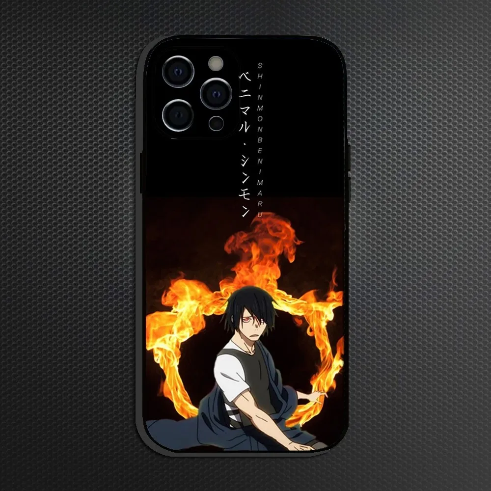 Benimaru Shinmon F-Fire F-Force  Phone Case For iPhone 16,15,14,13,12,11 Plus,Pro Max, Soft Silicone Black Cover