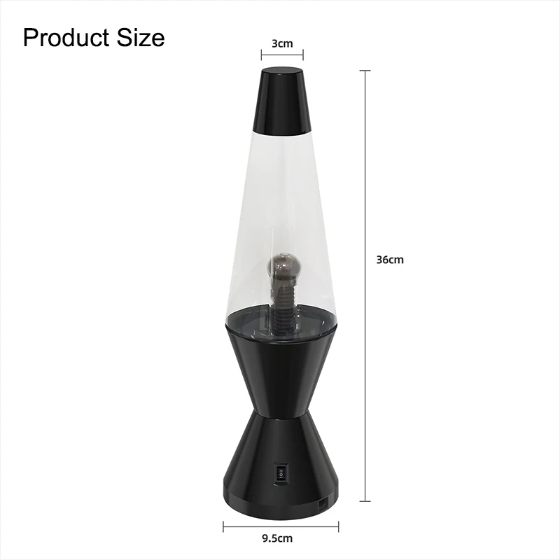 Unique Modern Art ABS 14 Inch Sound Touch Sensitive Smart Home Decor Christmas LED Lava Night Lamp Plasma Light