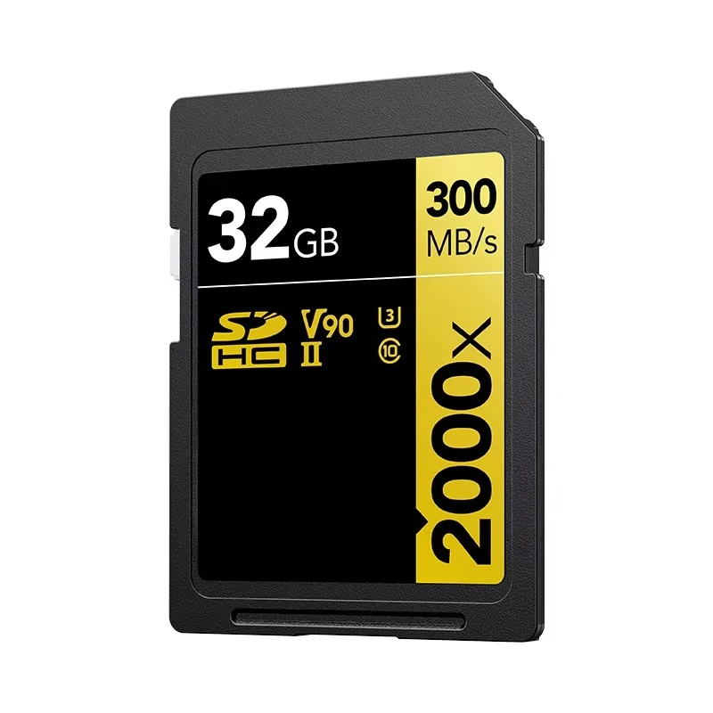 Black Lexar Plastic SD  Memory Card UHS-I 2000x Speed 4K Compatible DSLR