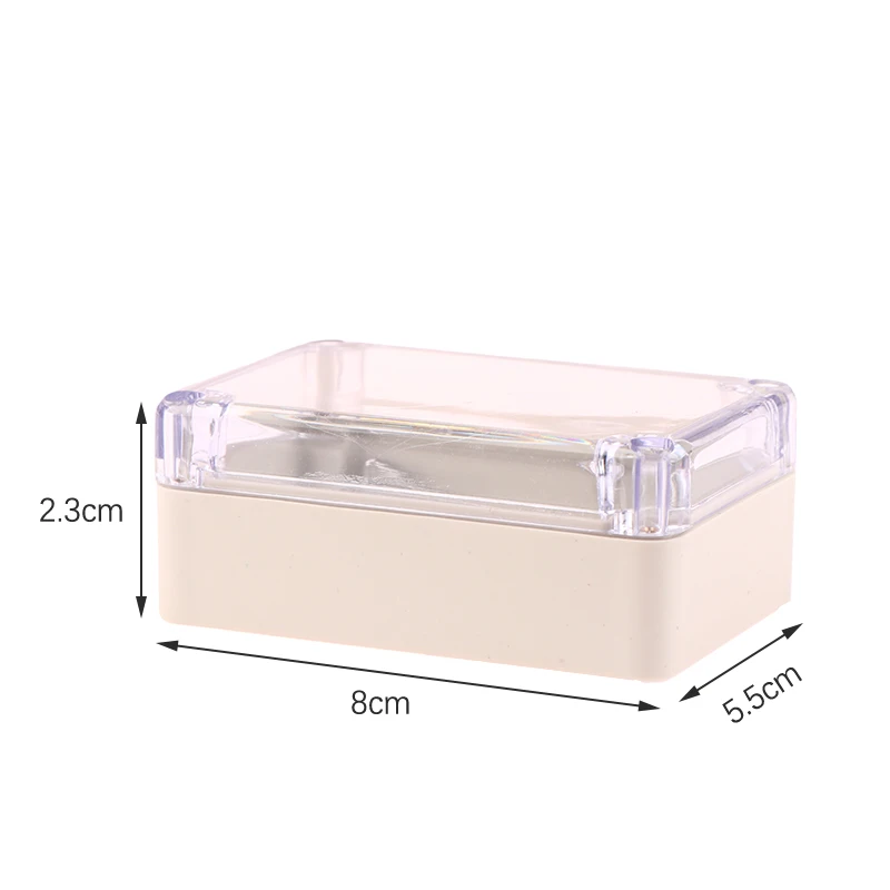 1pc Plastic Waterproof Clear Cover DIY Project Electronic Box 23*80*55mm Enclosure Case