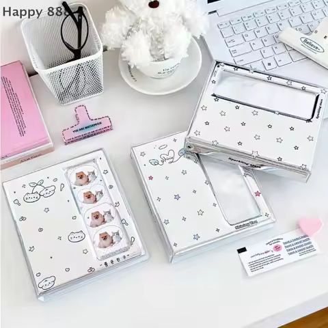 4-Grid Photo Booth Album For 40 Pcs 2x6 Inch Strips, Includes 20 Pcs 4x6 Inch Photo Holders/Bookmarks