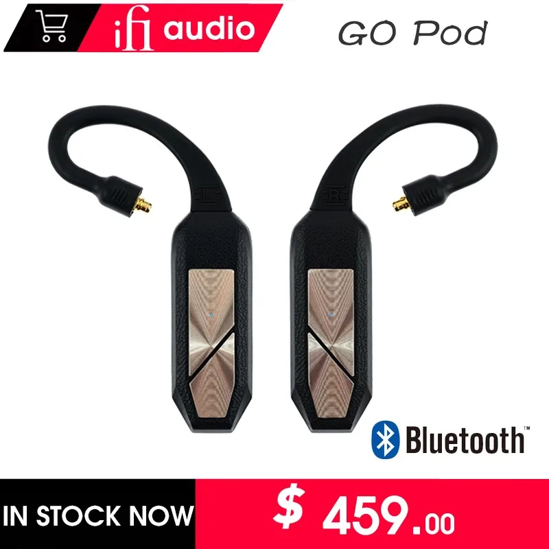 ifi Go Pod World-class Wireless Wearable HD Bluetooth DAC And Headphone Amp MMCX earphones Wired in-ear convert Into Wireless