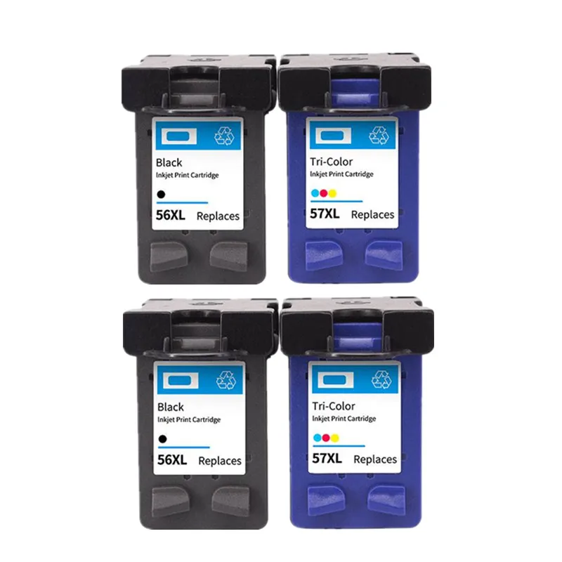 Replacement 56XL 57XL ink cartridge for hp 56 57 hp56 hp57 Deskjet 450 450cbi 450ci 450wbt F4140 F4180 5150 5550 printer