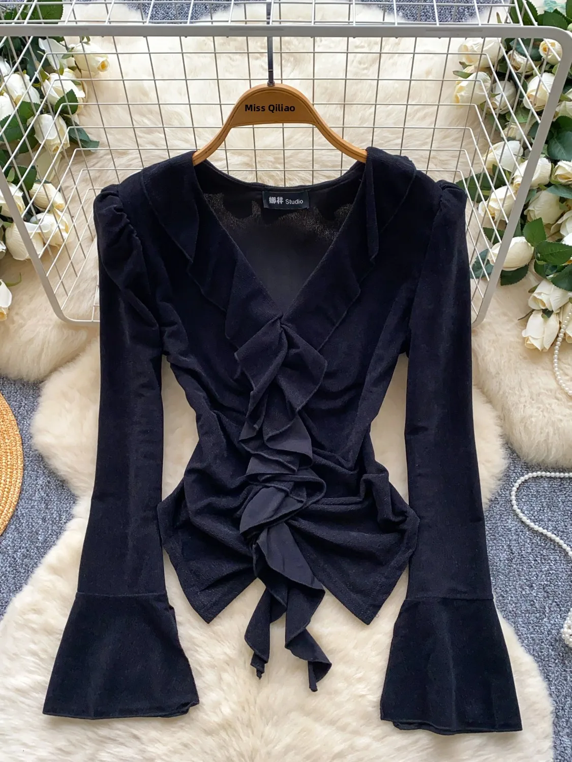 Ele mat Bell Sve irt Top da donna Faionable Slim Fit Design Le Casual in fibra di poliestere traspirante