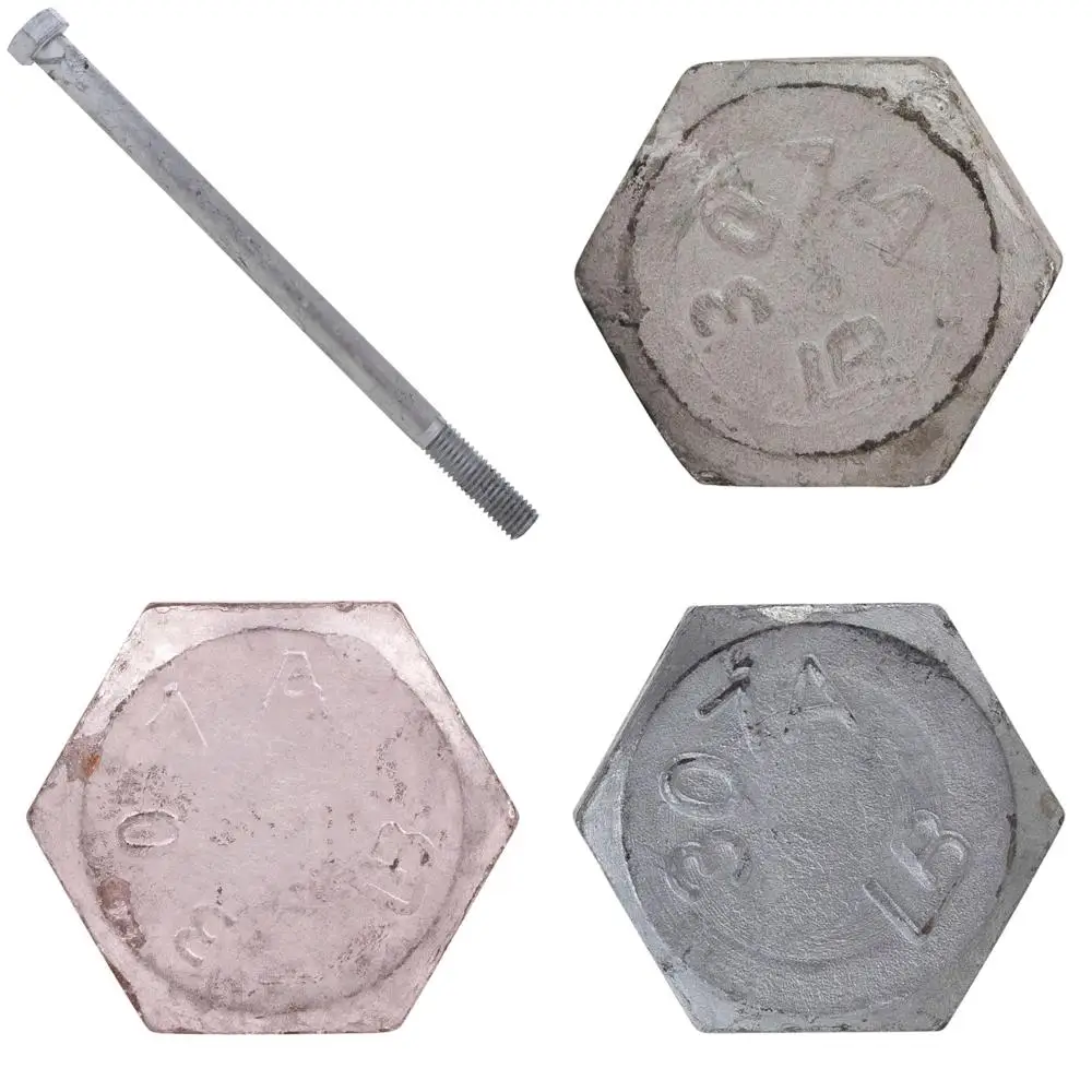 

Grade A Hex Bolts 1/2-13 x 8-1/2, 25 Pack, Hot Dip Galvanized, Heavy Duty Fasteners