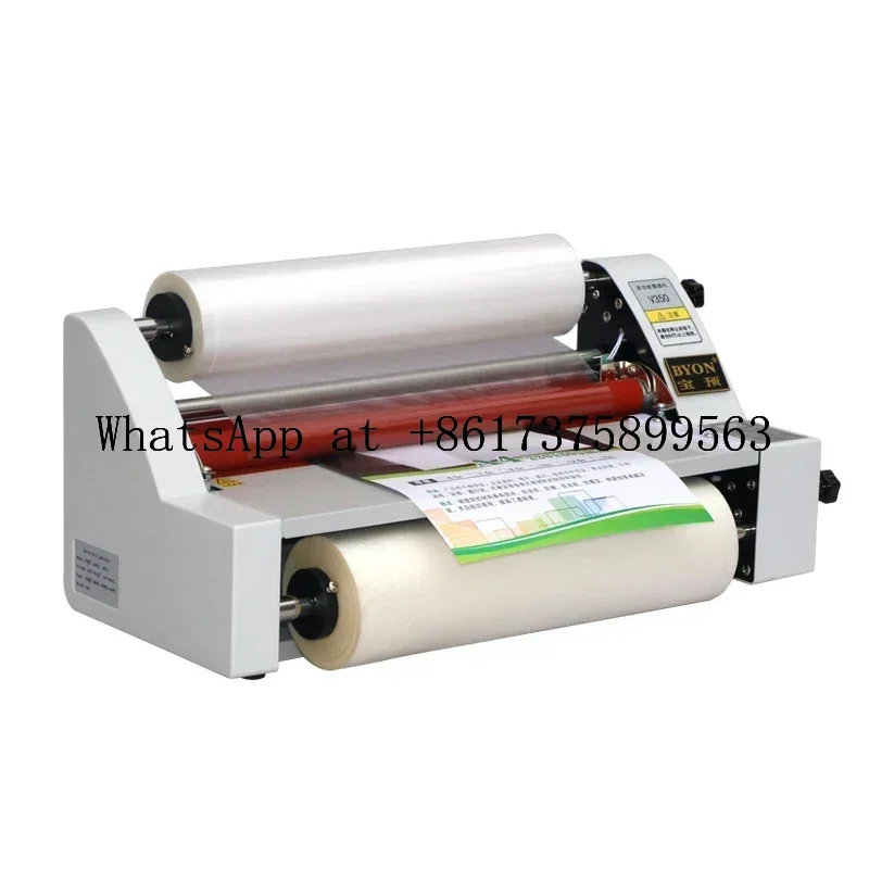 Hot Sale A4 Hot Cold Laminator Adjustable Speed Manual Double Sides Laminating Machine