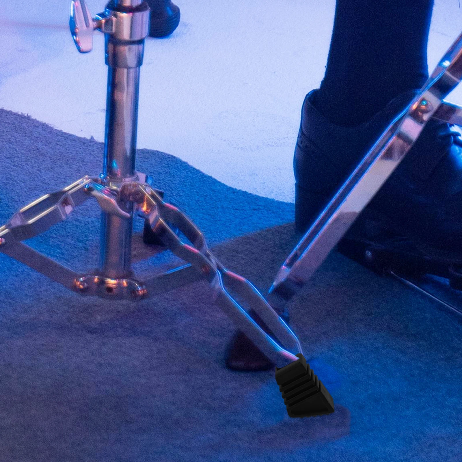 

3pcs Drum Rack Rubber Feet Sleeve Anti Slip Leg Cover Durable Replacement Pad For Percussion Instruments Kit Accessory