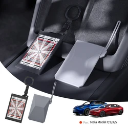 YZ For Tesla Model Y 3 Highland Juniper ALL Car Smart Remote Key Card Cover Case Key Bag Shell Holder Keychain Styling Accessory