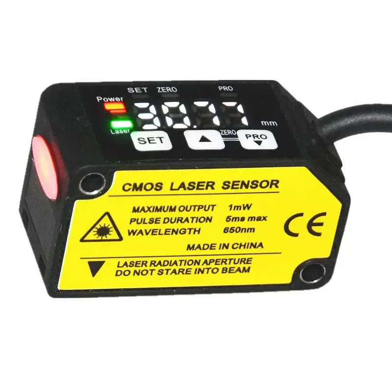 Digital Display High Precision Laser Displacement Sensor Photoelectric Switch Analog Detection Long Distance Ranging