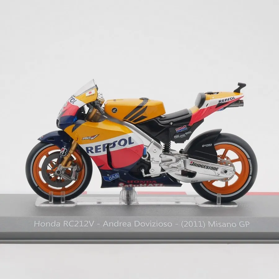 Diecast Ixo 1:18 Scale Moto GP 2011 Honda RC212V Andrea Dovizioso Alloy Car Model