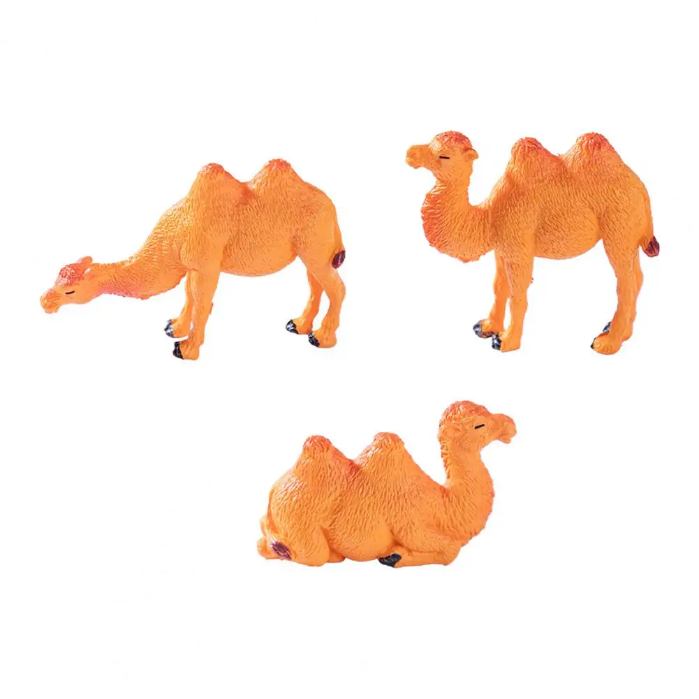 High-quality Camel Figurines Camel Ornament Set 3 Pcs Mini Camel Figurines Set Tiny Statues for Desktop Decoration Micro