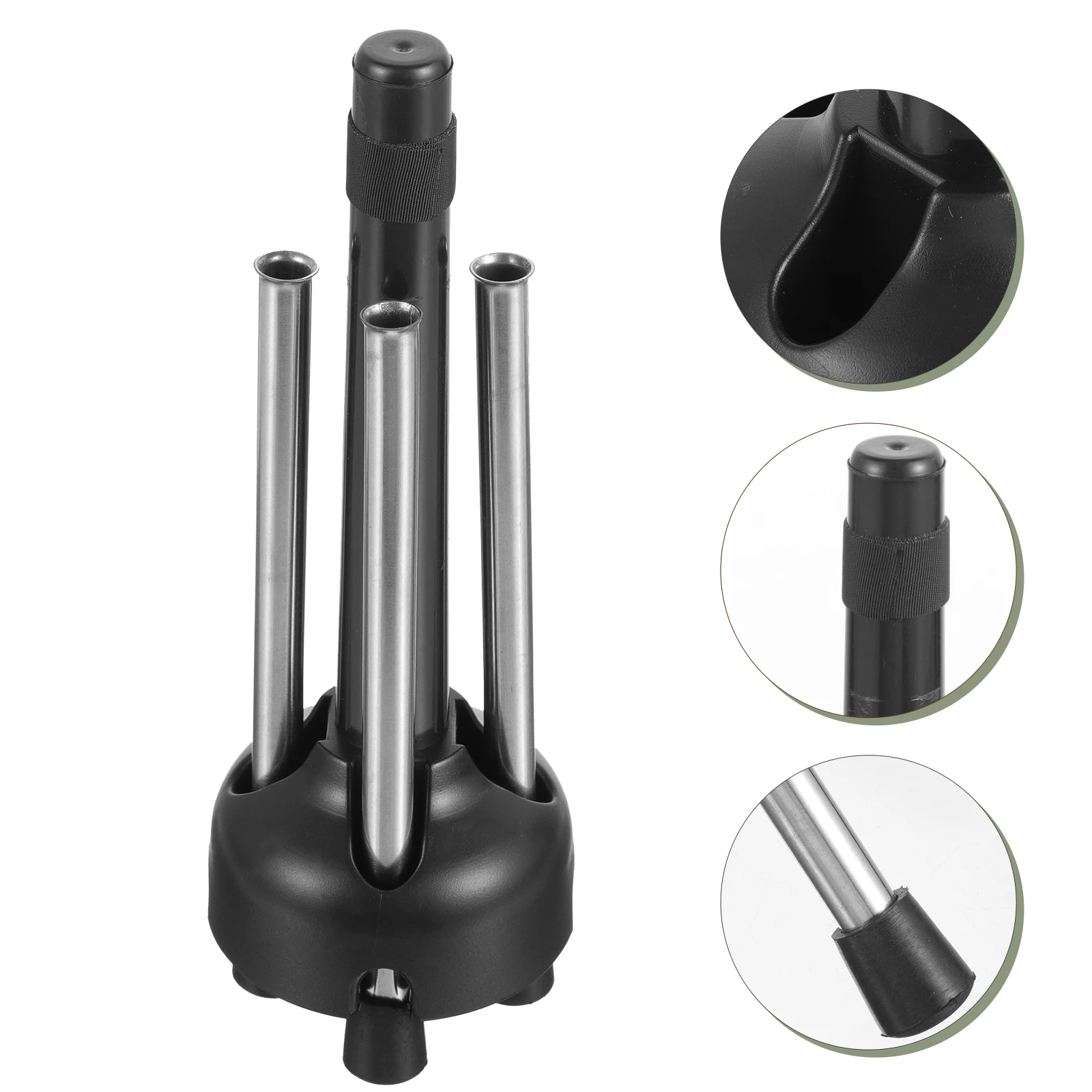 

Clarinet Stand Musical Instrument Portable Flute Fall to The Ground Metal Foldable