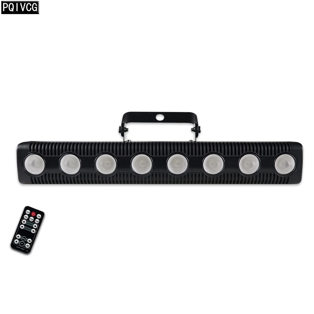 

Пульт дистанционного управления 8x12 Вт RGBW 4 в 1 Длинные полосы светодиодный настенный светильник цветное освещение s DJ стробосветильник