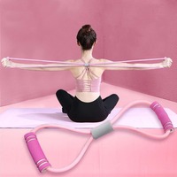 Yoga 8 Word Chest Expander Rope Workout Sports Gym Elastic Band Fitness Equipment Resistance Bands 8 Word Puller