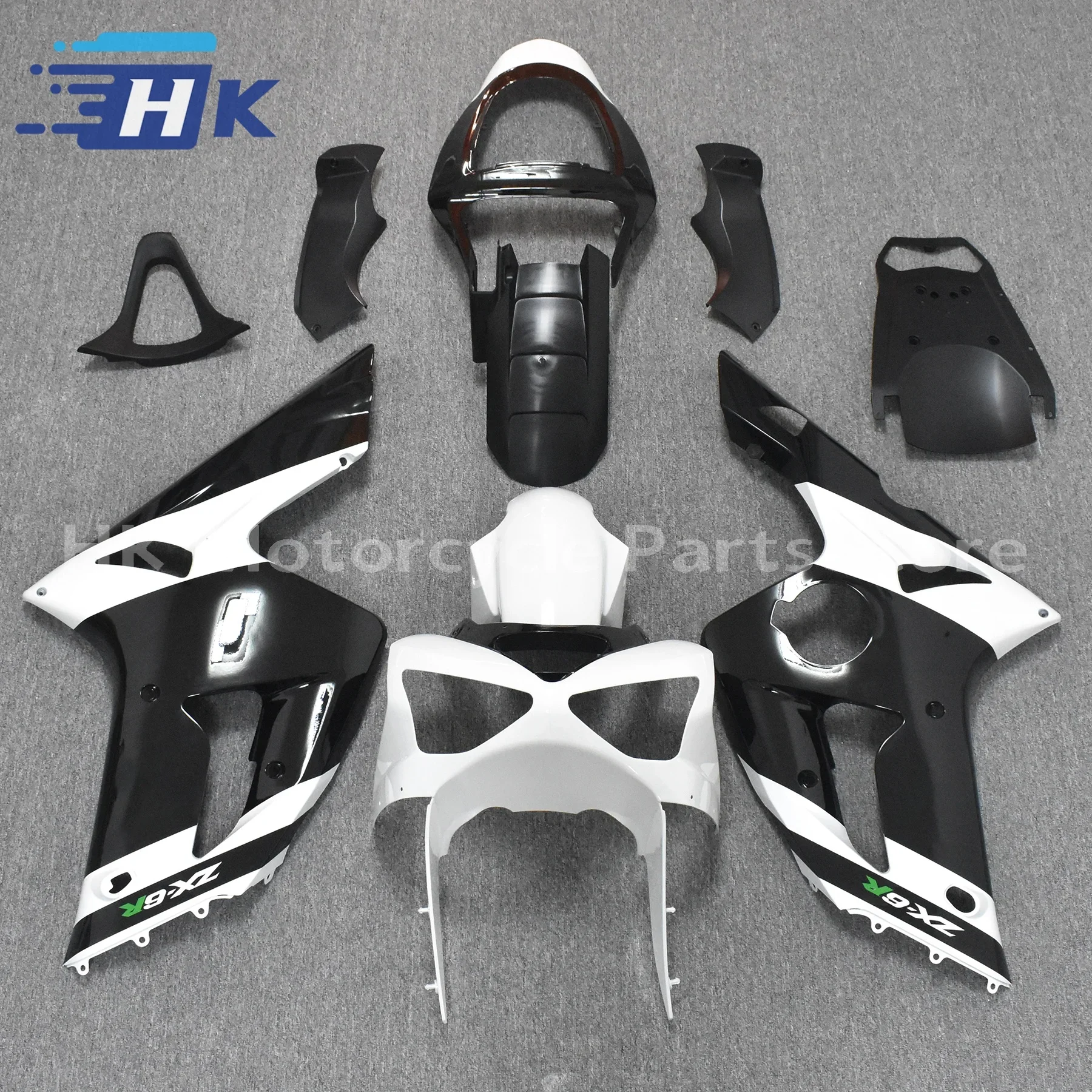 

New ABS injection molded high quality fairing kit fit for ZX-6R 03 04 ZX6R 636 2003 2004 body set