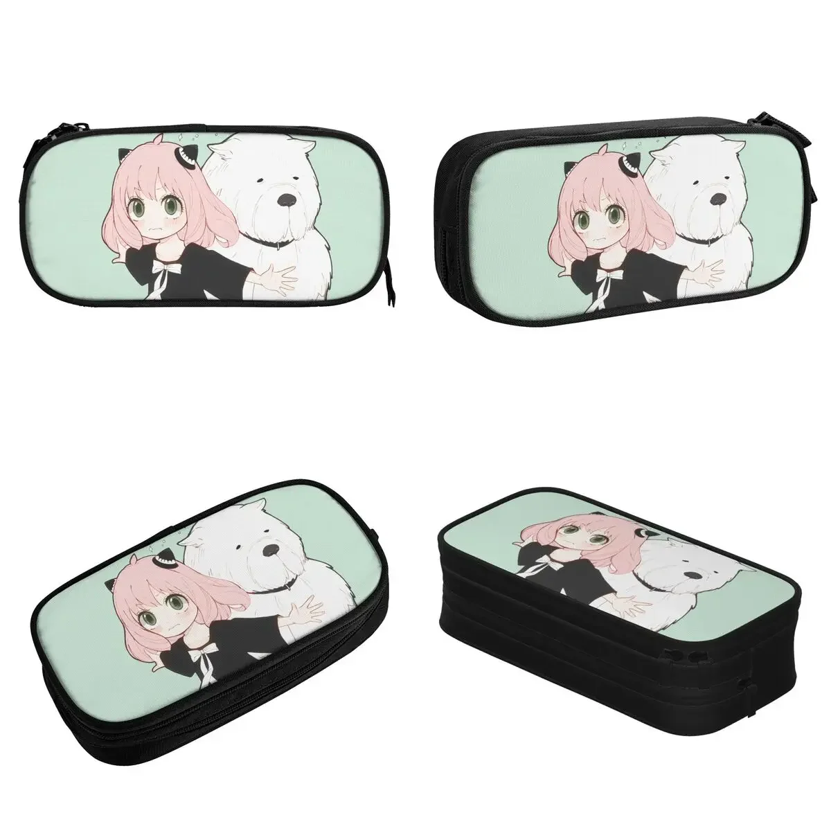 لطيف لطيف جاسوس X الأسرة مقلمة أنيمي مقلمة حامل قلم للطلاب أكياس تخزين كبيرة الطلاب الهدايا المدرسية القرطاسية #2