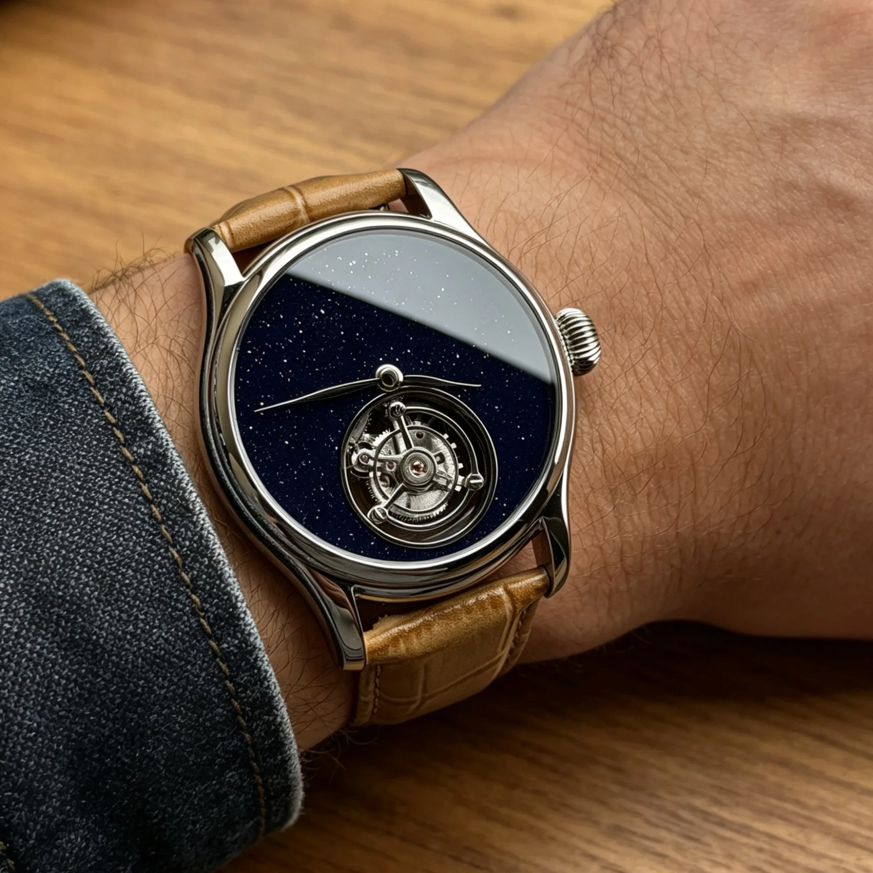 Merkur 100% Tourbillon Horloge Heren Saffier Horloge Voor Mannen Luxe Mechanische Horloges Waterdicht Relogio Masculino 42 Mm