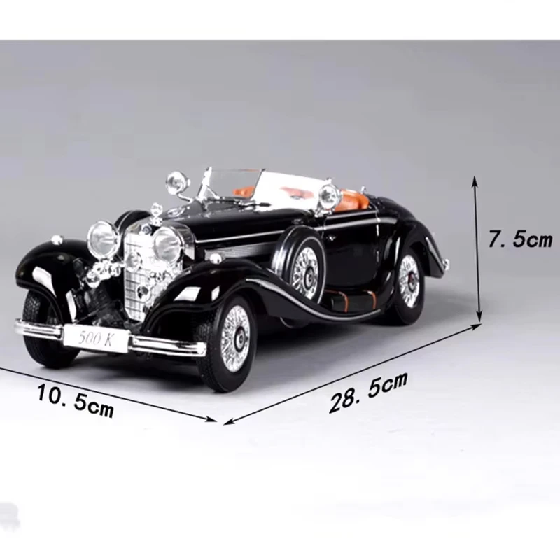 

1:18 Scale Car Model Toys 1936 500k Classic Version Metal Vintage Car Simulation Diecast Alloy Antique Collectible