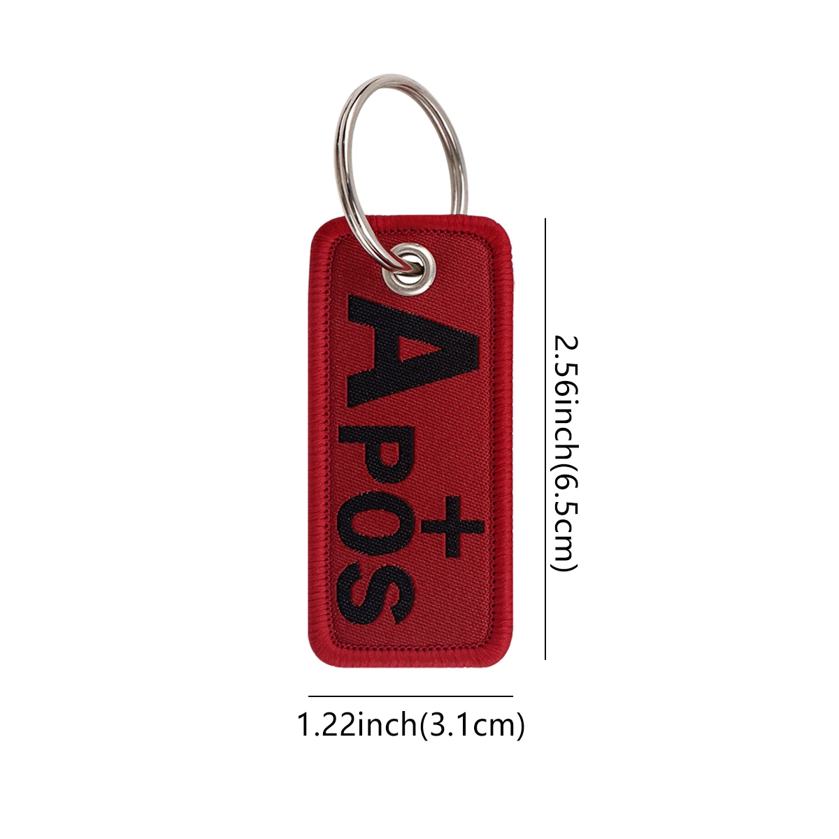 Red Quote Serises Schlüsselanhänger mit gesticktem Schriftzug, cooles Zitat, Schlüsselanhänger für Motorrad, Schlüsselanhänger, Schmuckzubehör, 1 Stück – Detail 1