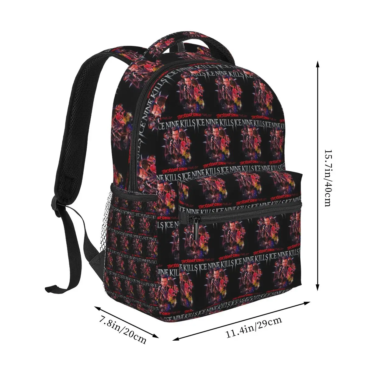 Band Ice Nine Kills Backpack Student Boys Girls BookBag Children School Bag Laptop Shoulder Bags for Men Women