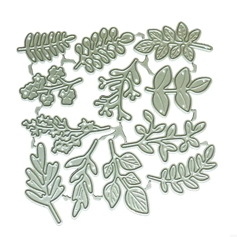 

Q0KA Leaf Metal Cutting Dies Stencil DIY Scrapbooking Album Paper Card Template Mold Embossing Craft Decoration