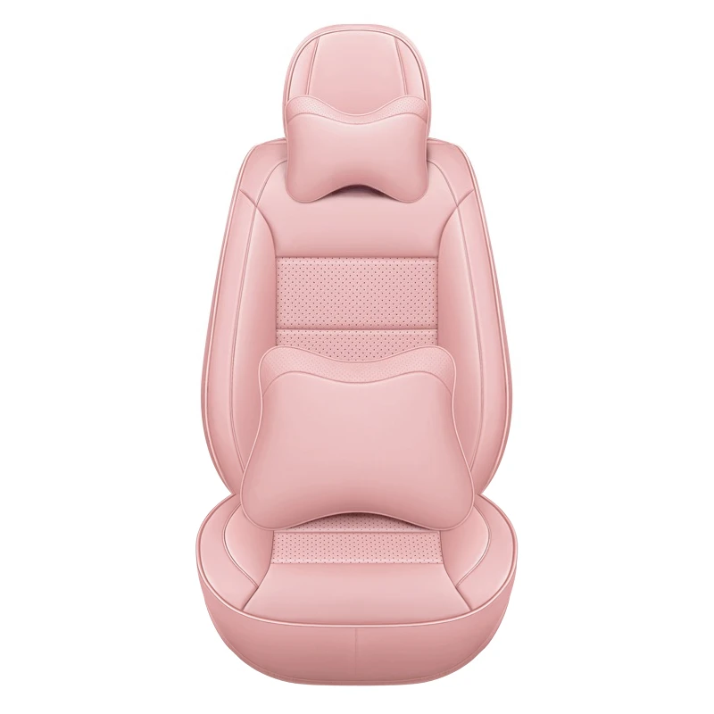 

Car Protector Luxury Car Leather Pink Seat Cover Seat Cushion Full General Motors