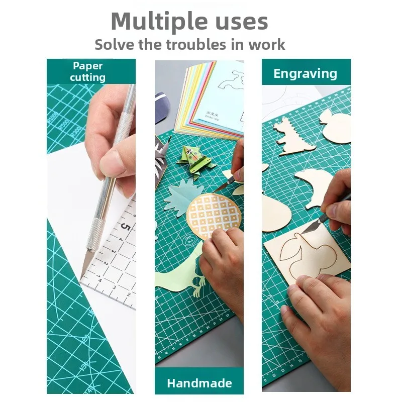 A3 A5 بولي كلوريد الفينيل قطع حصيرة منضدة خليط قطع وسادة الخياطة دليل DIY بها بنفسك سكين النقش الجلود قطع المجلس الجانب الأساس #6