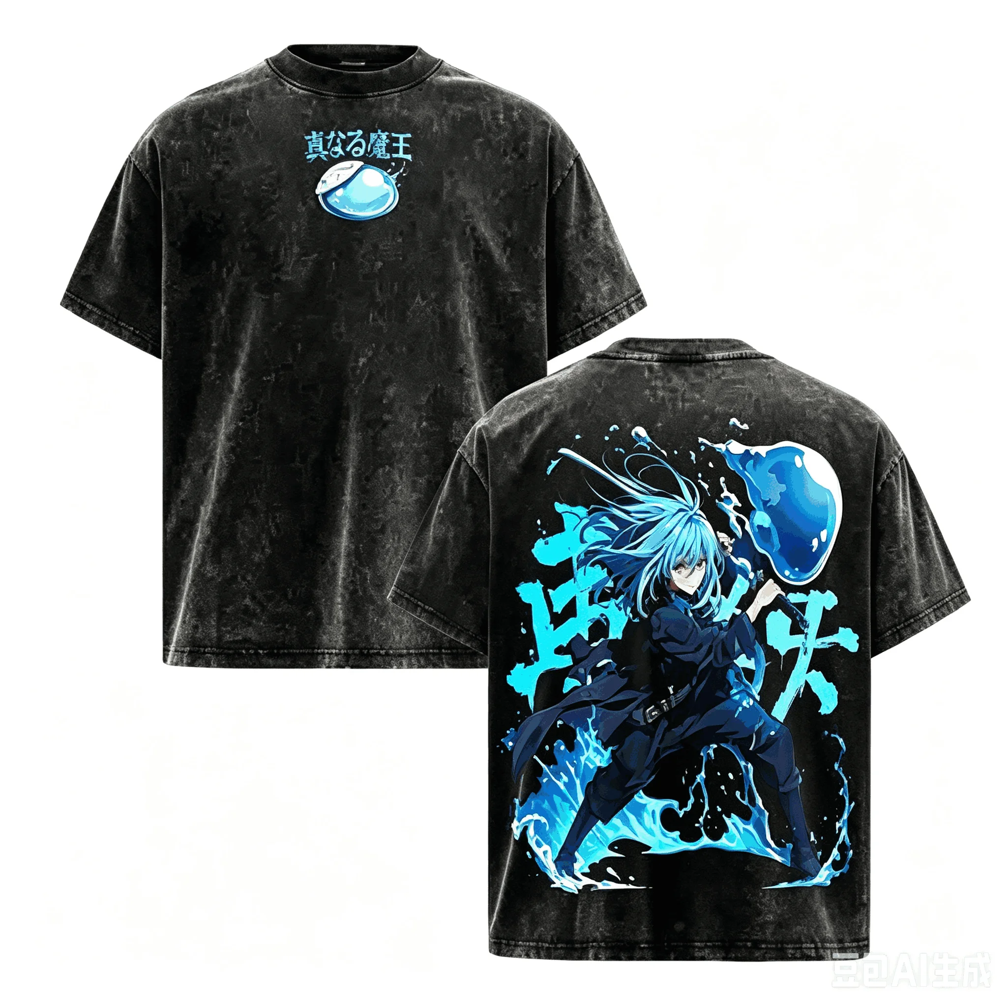 That Time I Got Reincarnated as a Slime New Model Washed T shirt Anime Lover personality Clothes Oversized Unisex Couples tees