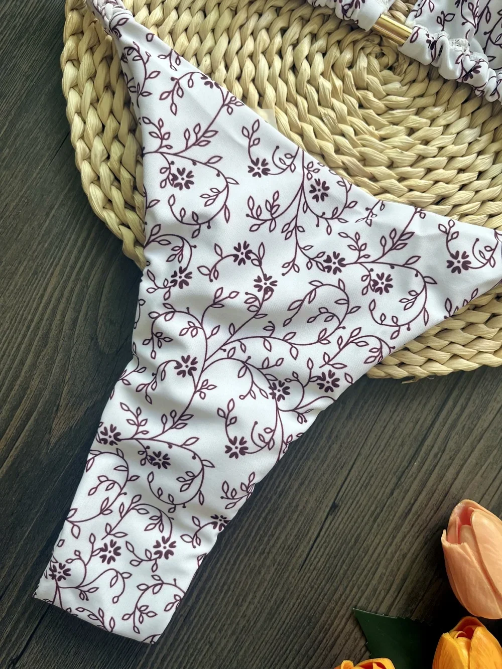 RUOTONSEPT جديد مثير كسر زهرة مجموعة البكيني ملابس السباحة النسائية قطعتين مثلث الرسن ملابس السباحة ثوب السباحة البرازيلي Biquinis