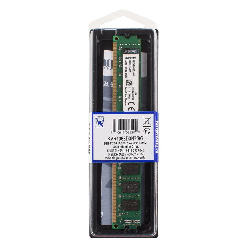 1/2 قطعة كينجستون رام DDR3 4 جيجابايت 8 جيجابايت 1066 ميجاهرتز 1333 ميجاهرتز 1600 ميجاهرتز 1866 ميجاهرتز لذاكرة سطح المكتب UDIMM غير ECC - 6
