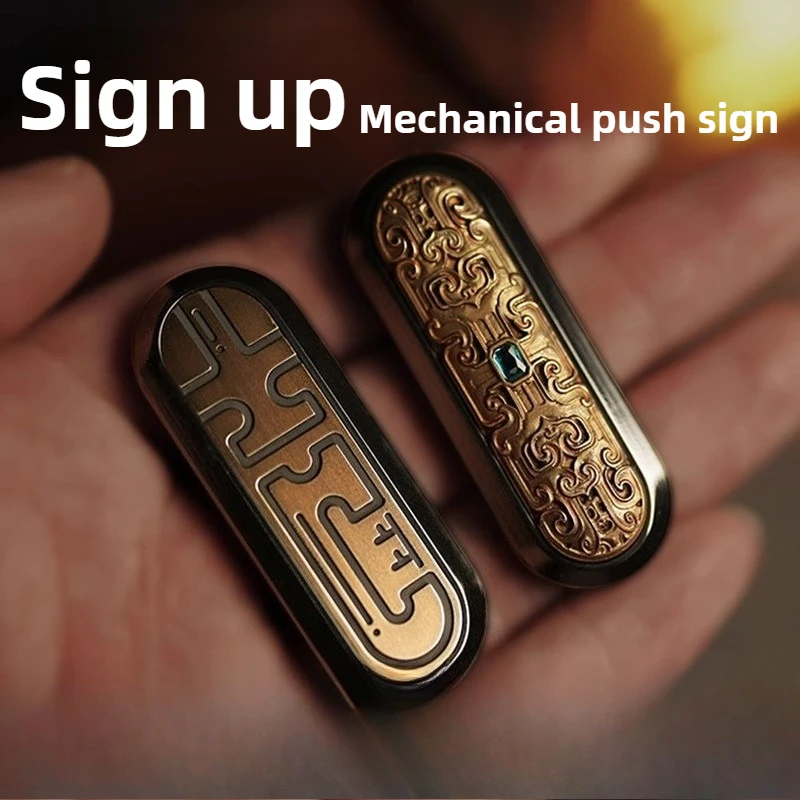 

GDedc Shang Shang Qian Ding Ding Механический Металлический Светящийся Герметичный Кристалл Камень На Палец Картка Декомпрессия Настольная Игрушка