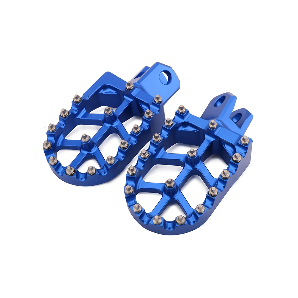 Motorcycle Footpeg Footpedal Aluminum Foot Pegs Rests For Suzuki RM 125 250 DRZ 400 400E S SM RMX 250 Motorcycles Accessories