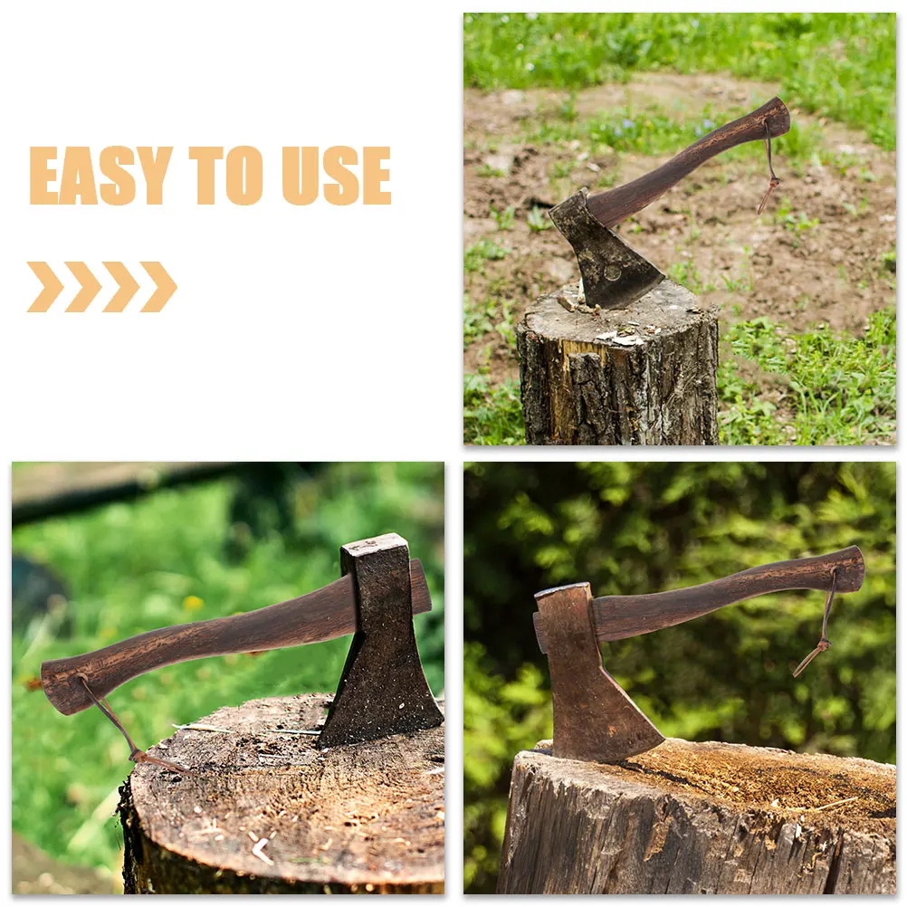 

2pcs Wooden Replacement Sturdy Wood Handle For Repair Replacement Axe Grip Non-Skid Hatchet Handle Practical Wood Axe Part