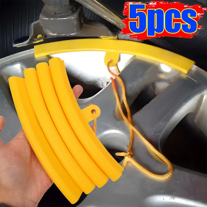 Protectores de llanta para rueda de motocicleta y coche, Protector de llanta de rueda de coche y bicicleta amarillo, Protector de cambiador de neumáticos, herramienta de protección para cambio de neumáticos