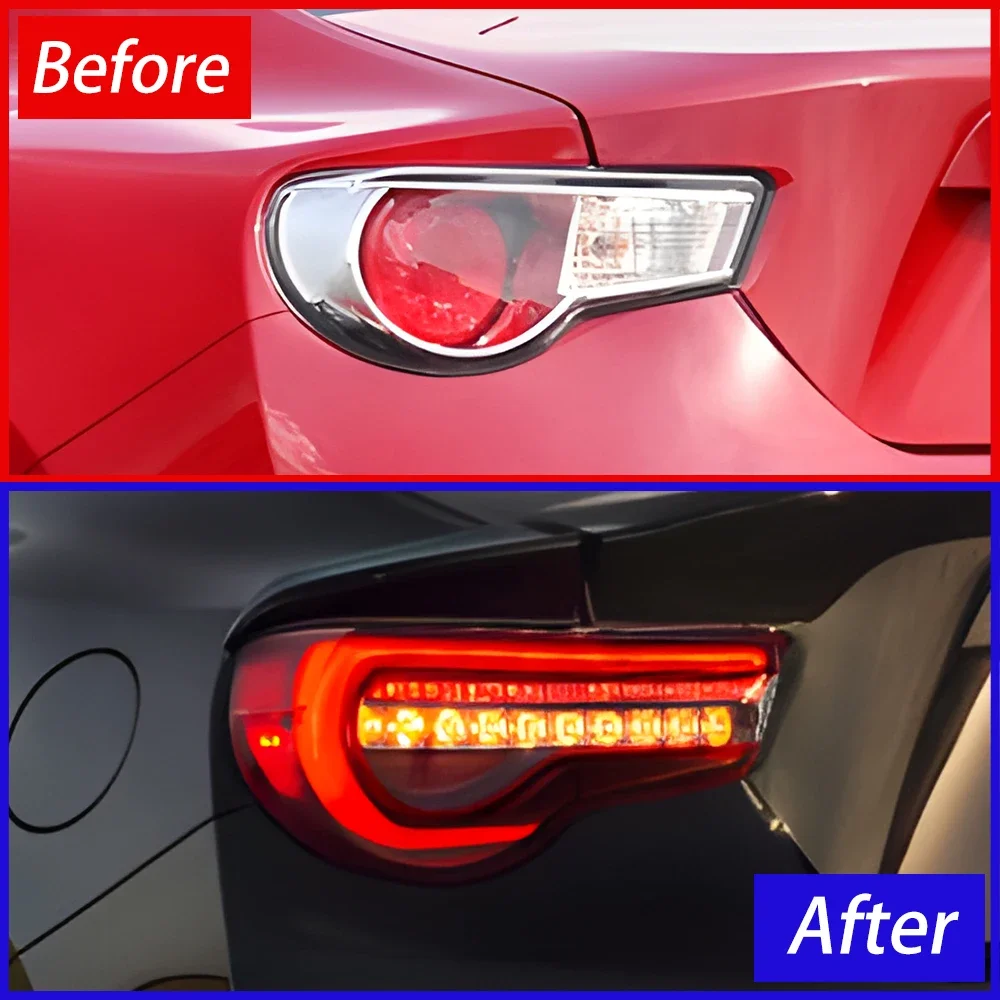 Modified Car Taillight Assembly for Toyota 86 Subaru BRZ 2012-2020 LED Auto Rear Lamp Plug and Play Turn Signal Tool Accessories