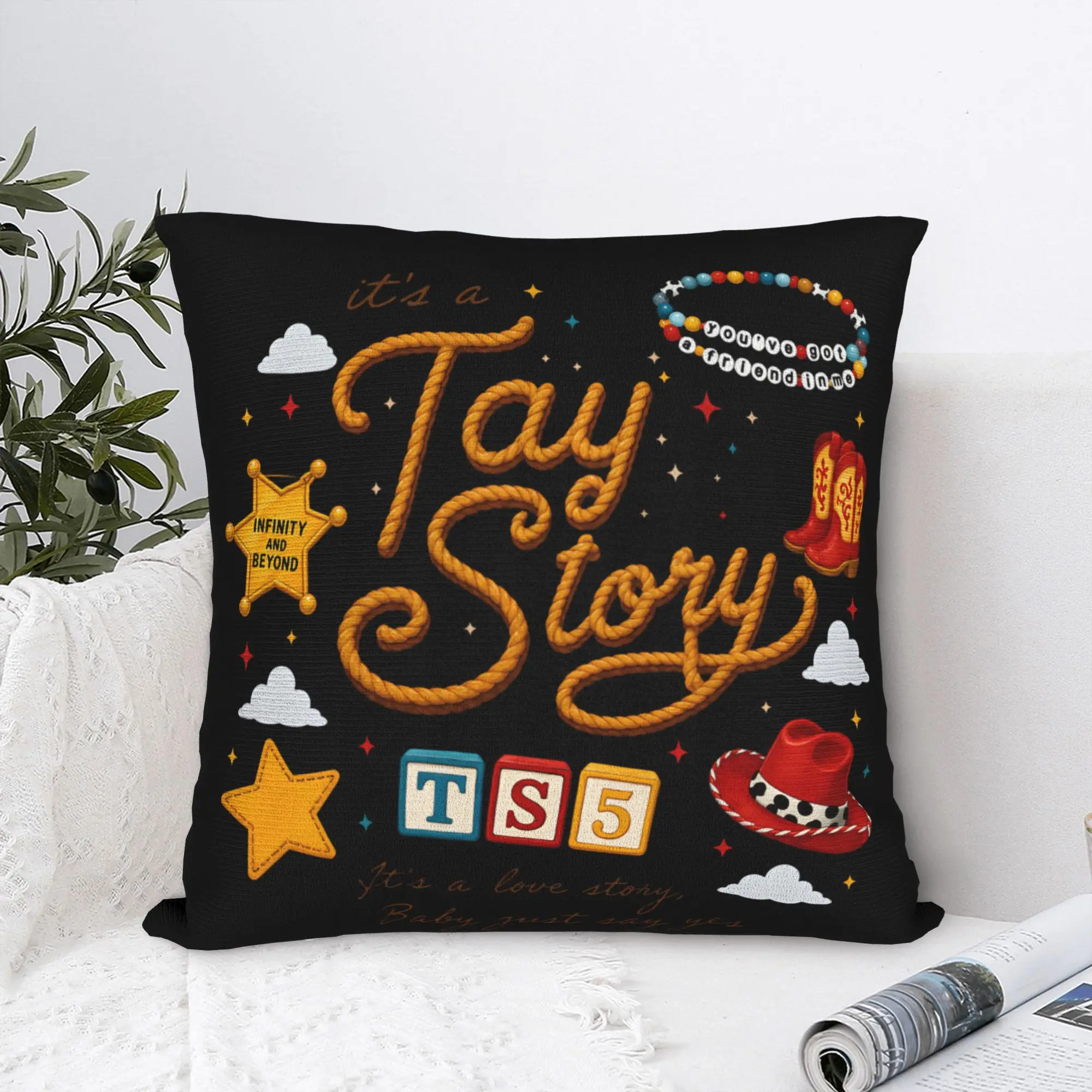 I Knew It I Knew You Square Pillow Covers Polyester Living Room TS5 Cartoon Cushion Cover Funny Decor Pillow Cover 45*45
