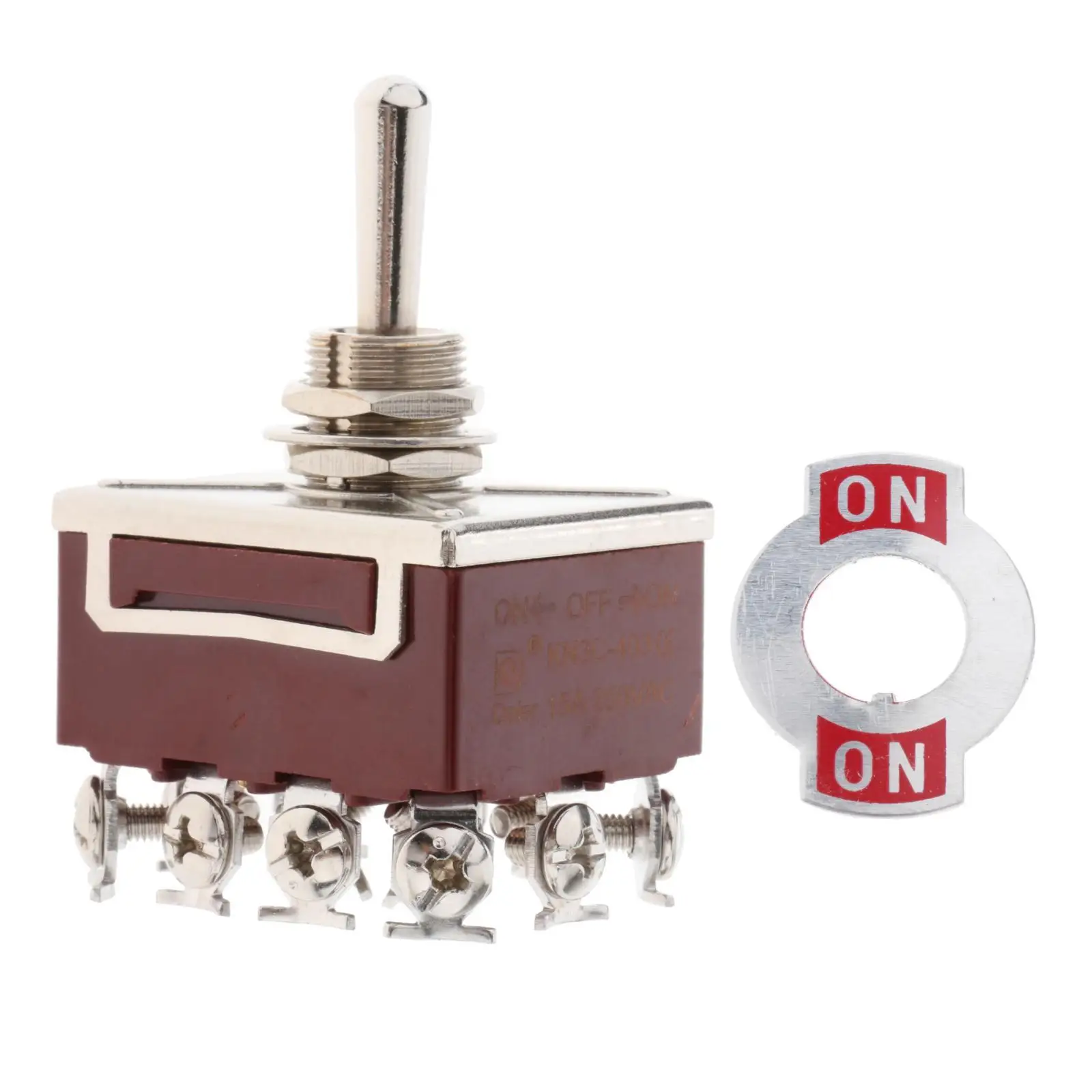 12 Pins Rocker Button Switch Toggle Rocker Switch 12mm Silver Contact 250V 15A Waterproof Cover