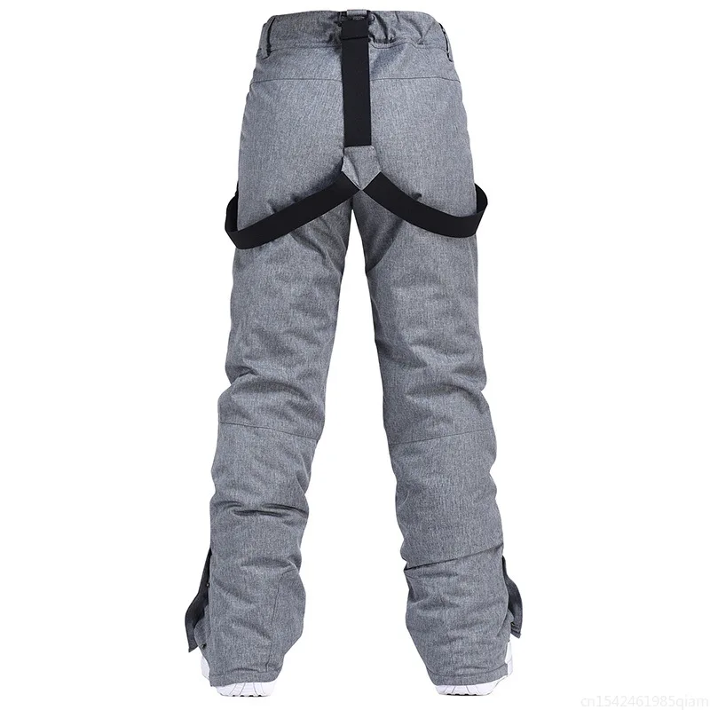 Pantalon de neige glacé imperméable pour hommes et femmes, vêtements de snowboard en plein air, sangle bon marché, vêtements trempés pour fjSki, 10K