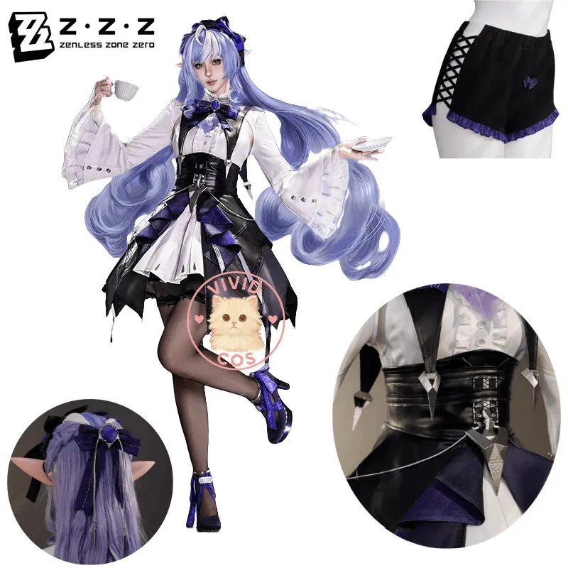 

Игра Zenless Zone Zero Косплей Вивиан Костюм Ролевая игра Высококачественное платье с кринолином для женщин и взрослых Костюм Comic Con