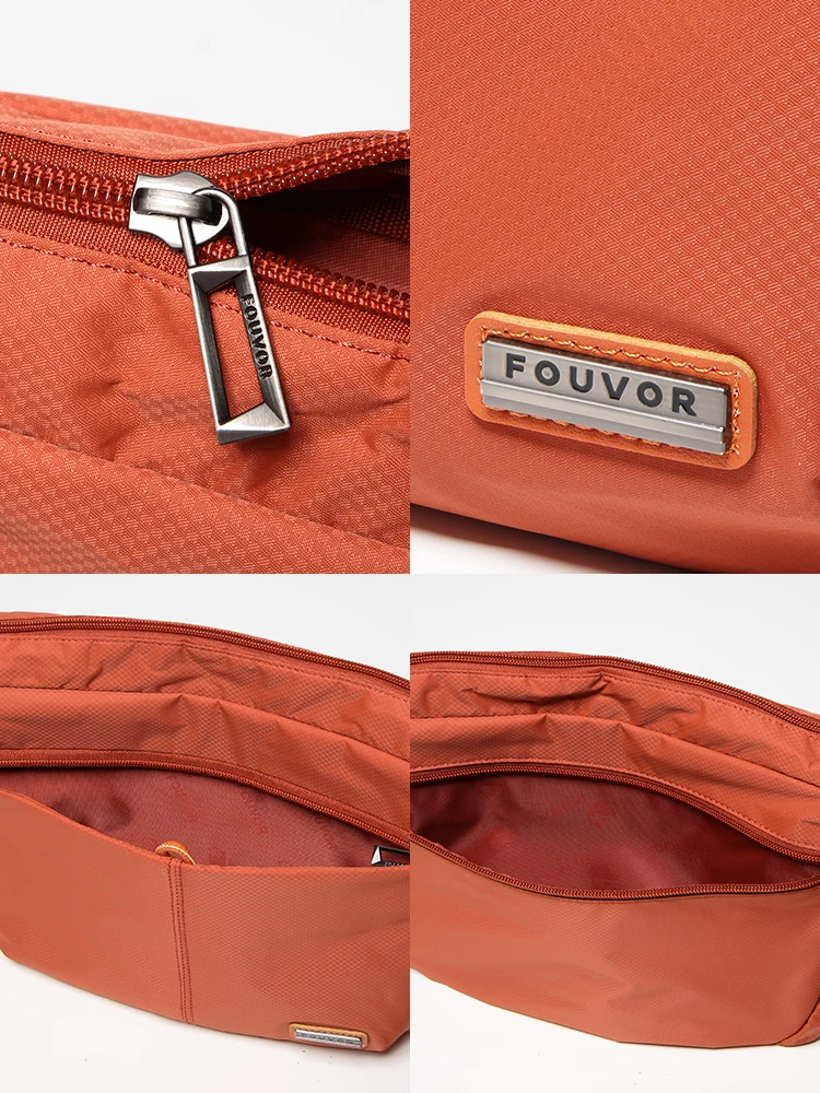 Fouvor Shoulder Bag for Women 2024 New Multiple Pockets Oxford Cloth Waterproof Fashion Commuter Elegant Crossbody Bags 2961-03