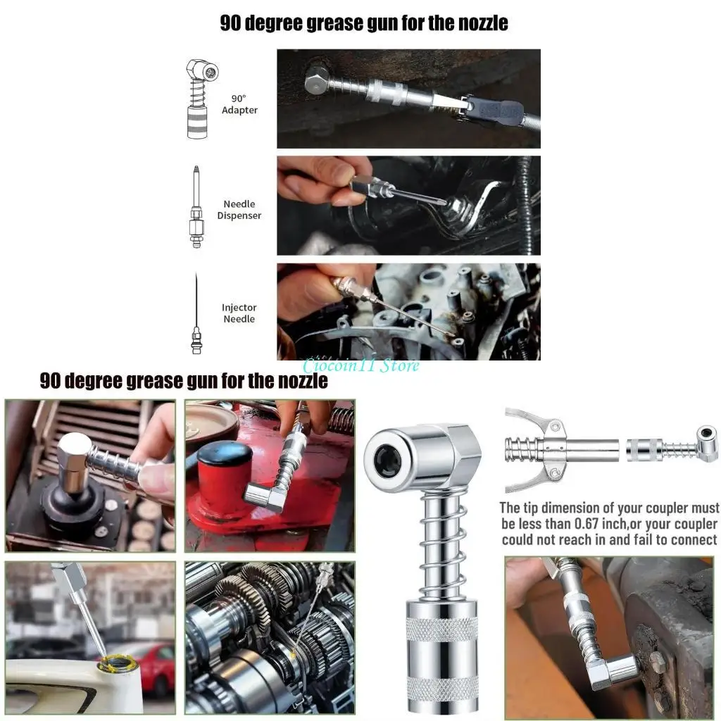 

Y1UB Professional Grease Смазочная смазка с соплом иглы на 90 градусов, подходящая для использования мастерской мастерской по