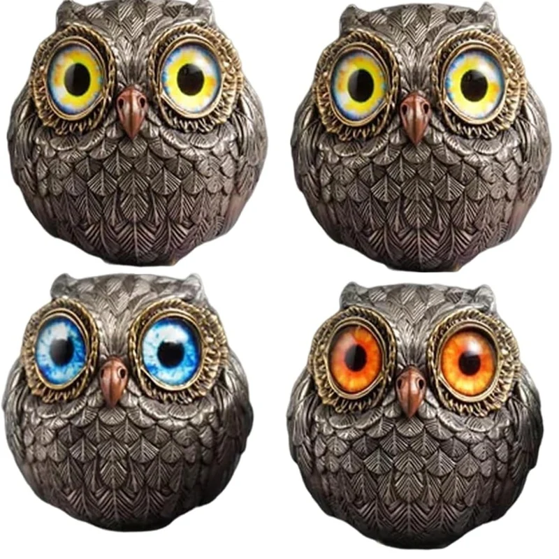 

Guardian ABBN-Lucky Owl-Mini Wise Watcher Owl, забавная статуя Lucky Mini Owl из смолы, лучший подарок для любителей животных