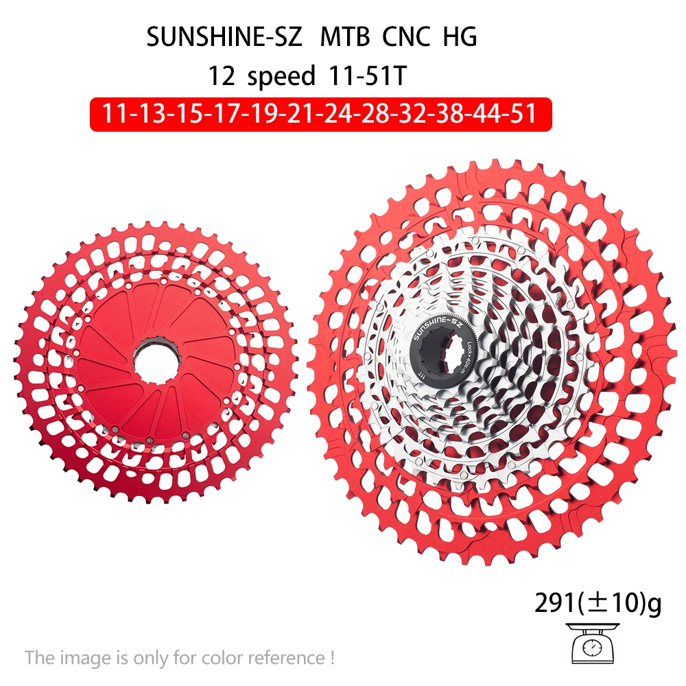 SUNSHINE K7 12 Speed MTB Cassette 11-46T 11-50T 11-51T HG Hub