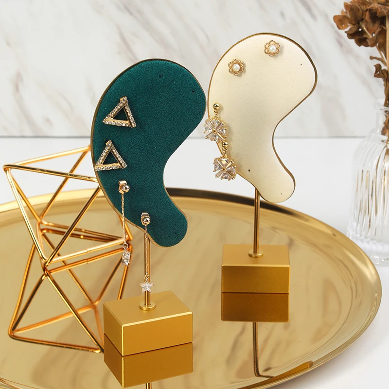 

Cool Earring Holder Women Jewelry Organizer Ear Stud Display Stand Metal Jewerly Show Props