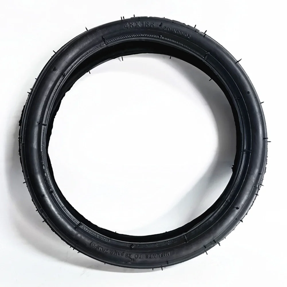 48x188 Inner Tube and Outer Tyre Kit for Children's Tricycle Baby Carriage Excellent wear resistance ensures smooth rides