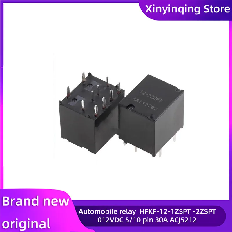 

5-10PCS automotive relay HFKF-12-1ZSPT 5Pin 12V HFKF-12-2ZSPT 10Pin 12V be used for central door locks/automatic doors&Windows